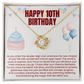 Love Knot Necklace - Happy 10th Birthday