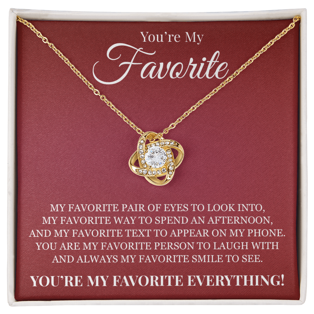 Love knot Necklace - To My Favorite Women