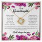 To My Granddaughter, Love Knot Necklace