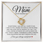 To My Mom On My Wedding Day, Love Knot Necklace, Bride to Mom Gift, Jewelry from Bride to Mother