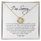 I'm Sorry Gift, Love Knot Necklace
