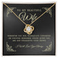 To My Beautiful Wife, Love Knot Necklace