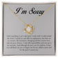 I Am Sorry, Love Knot Necklace