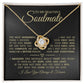 To My Beautiful Soulmate "You Complete Me" Love Knot Necklace