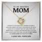 To My Beautiful Mom, Love Knot Necklace