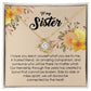 To My Sister, Love Knot Necklace