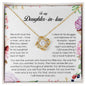 To My Daughter In Law, Love Knot Necklace