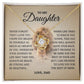 To My Daughter "Believe In Yourself" Love Knot Necklace