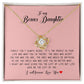 To My Bonus Daughter, Love Knot Necklace