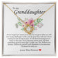 To My Granddaughter, Love Knot Necklace