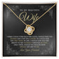 To My Beautiful Wife, Love Knot Necklace