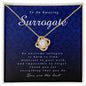 Love Knot Necklace, Surrogate Gift, Appreciation Gift, Thank You Gift, Best Gift Idea, Jewelry Card for Her