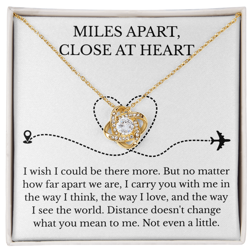 Love Knot Necklace - Miles Apart, Close At Heart