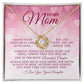 To My Mom "I've Loved You My Whole Life" Love Knot Necklace