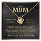 To My Mom "I've Loved You My Whole Life" Love Knot Necklace