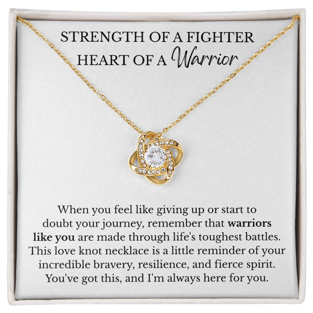 Love Knot Necklace - Strength of a Fighter