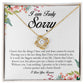 I Am Truly Sorry, Love Knot Necklace