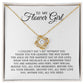 To My Flower Girl, Flower Girl Proposal Gift, Love Knot Necklace