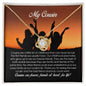 To My Cousin Gift, Love Knot Necklace