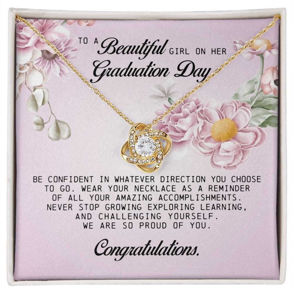 To a Beautiful Girl on Her Graduation Day, Love Knot Necklace