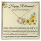 Love Knot Necklace - Happy Retirement, Enjoy The Next Chapter