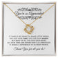 Teacher Appreciation Gift, Thank You Jewelry Gift For Pre-K Kindergarten Elementary School Daycare Teacher, Love Knot Necklace