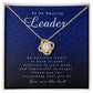 To an Amazing Leader, Love Knot Necklace