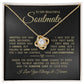 To My Beautiful Soulmate "Meeting You Was Fate" Love Knot Necklace