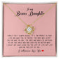 To My Bonus Daughter, Love Knot Necklace