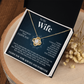 Love Knot Necklace - To My Wife "Never Forget That I Love You"