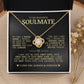 To My Beautiful Soulmate "You Complete Me" Love Knot Necklace