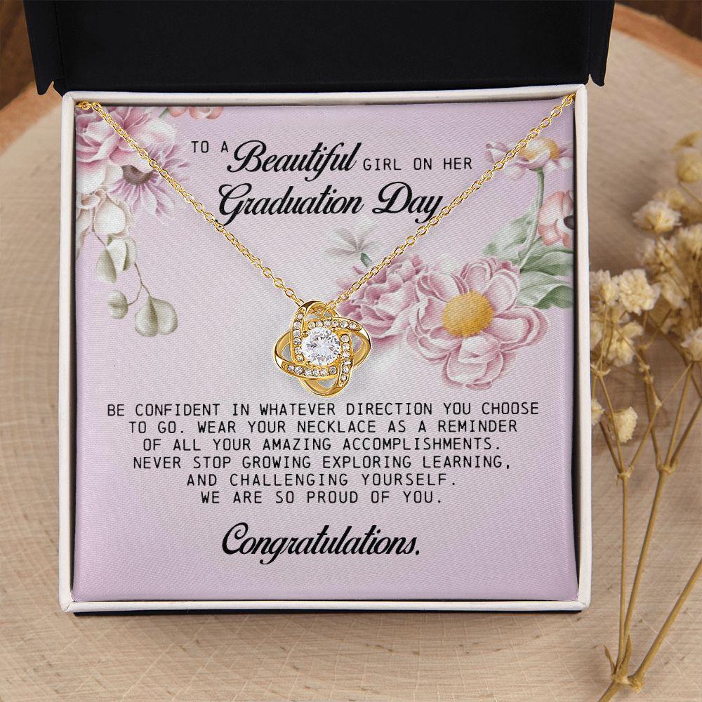 To a Beautiful Girl on Her Graduation Day, Love Knot Necklace