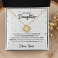 To My Dear Daughter, Love Knot Necklace