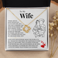 Love Knot Necklace - To My Wife "I Love You More Than Words Can Express"