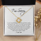 I'm Sorry Gift, Love Knot Necklace