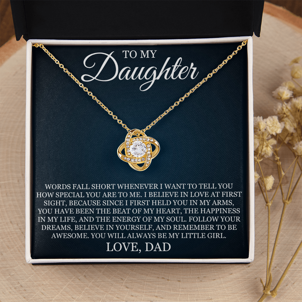 Love Knot Necklace - To My Daughter