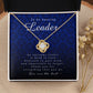 To an Amazing Leader, Love Knot Necklace