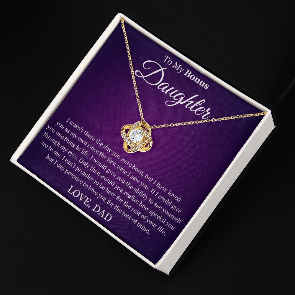 Love Knot Necklace - To My Bonus "Special You Are To Me"