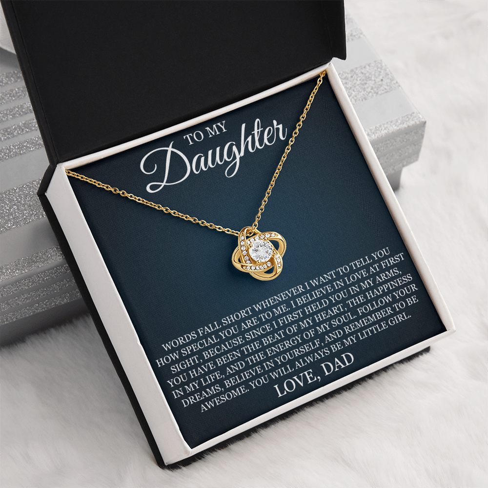 Love Knot Necklace - To My Daughter