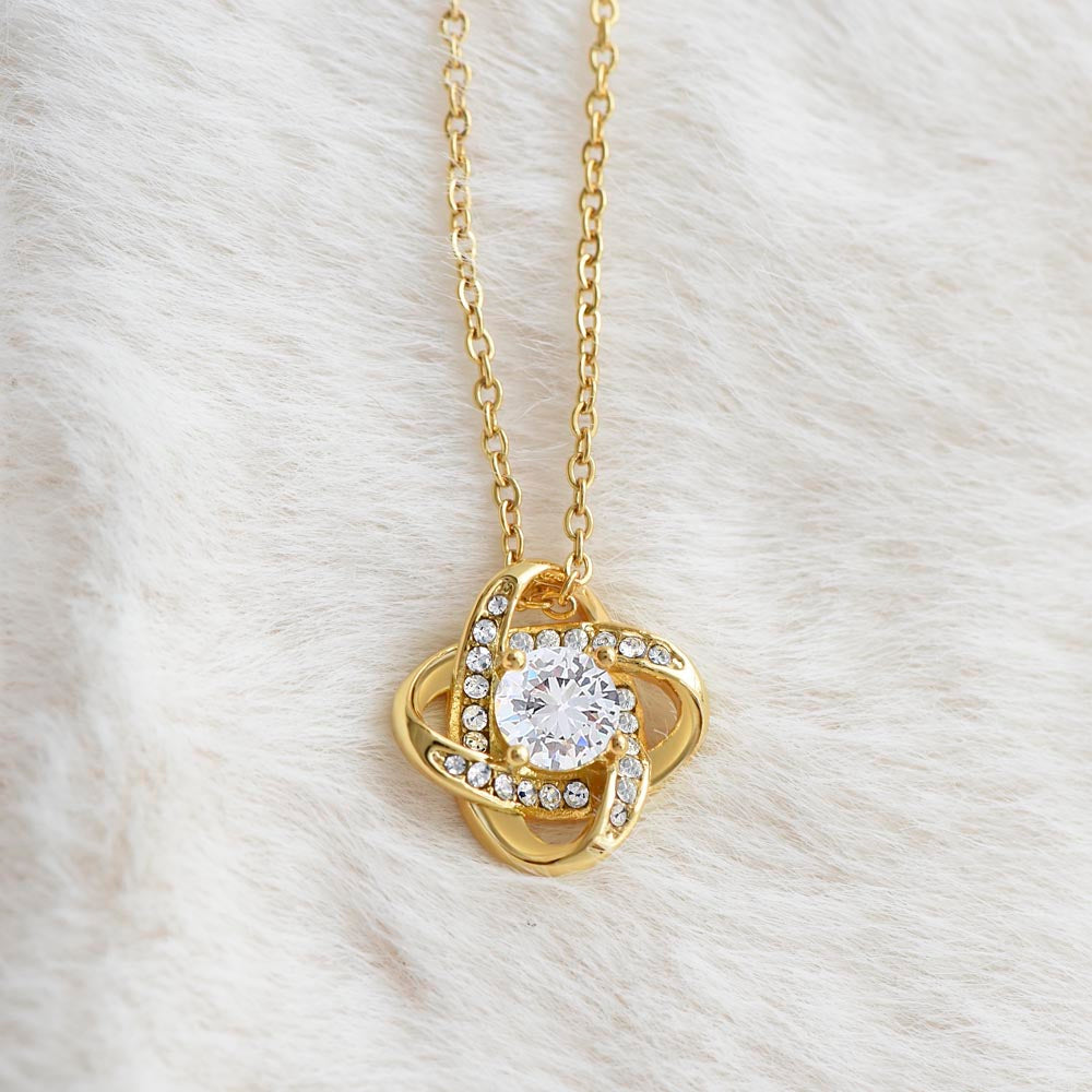 To My Bad Ass Stepdaughter, Love Knot Necklace