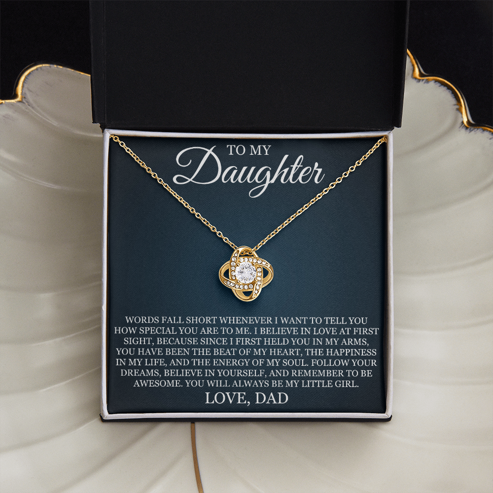 Love Knot Necklace - To My Daughter