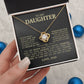 To My Daughter "Believe In Yourself" Love Knot Necklace