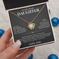 To My Dear Daughter - Love Knot Necklace