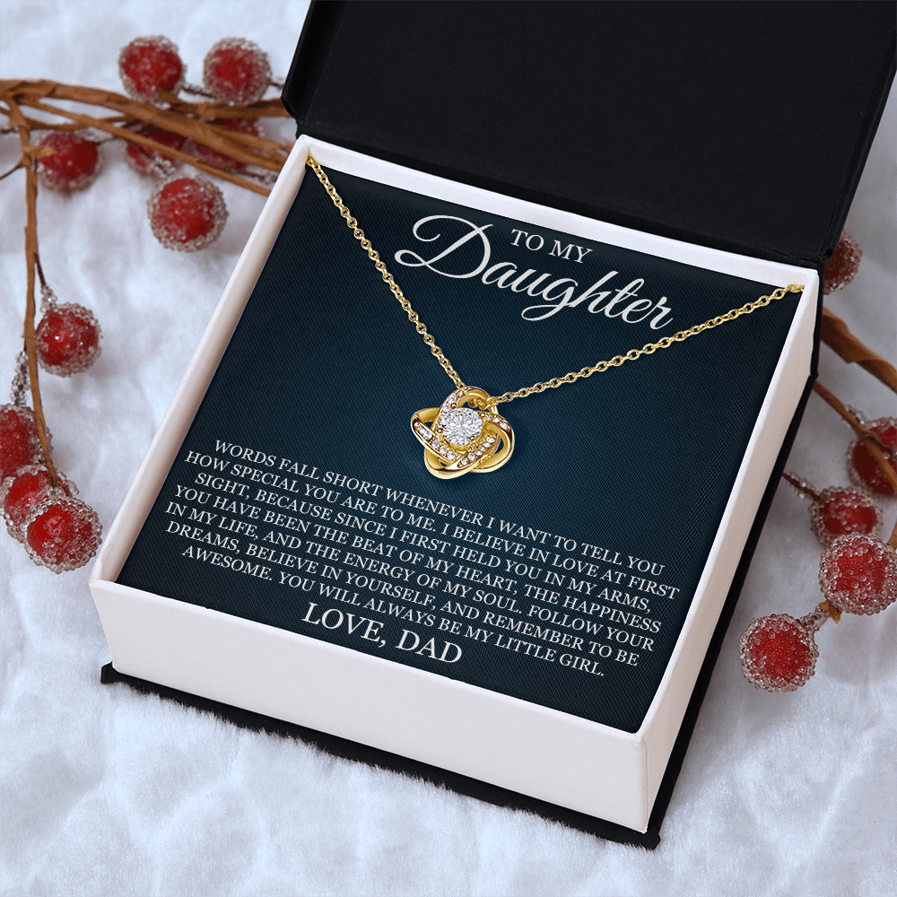 Love Knot Necklace - To My Daughter