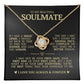 To My Beautiful Soulmate "You Complete Me" Love Knot Necklace