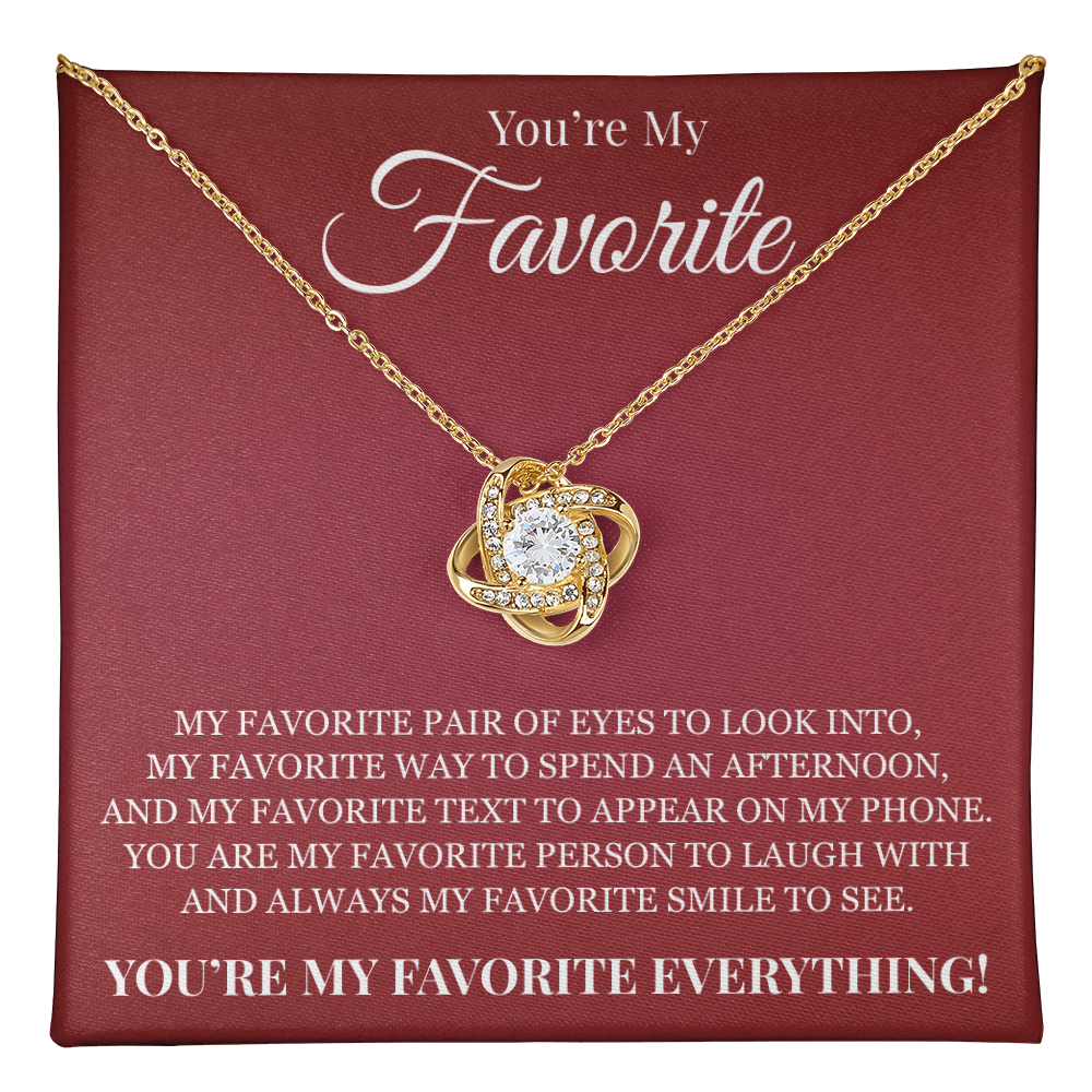 Love knot Necklace - To My Favorite Women