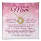 To My Mom "I've Loved You My Whole Life" Love Knot Necklace