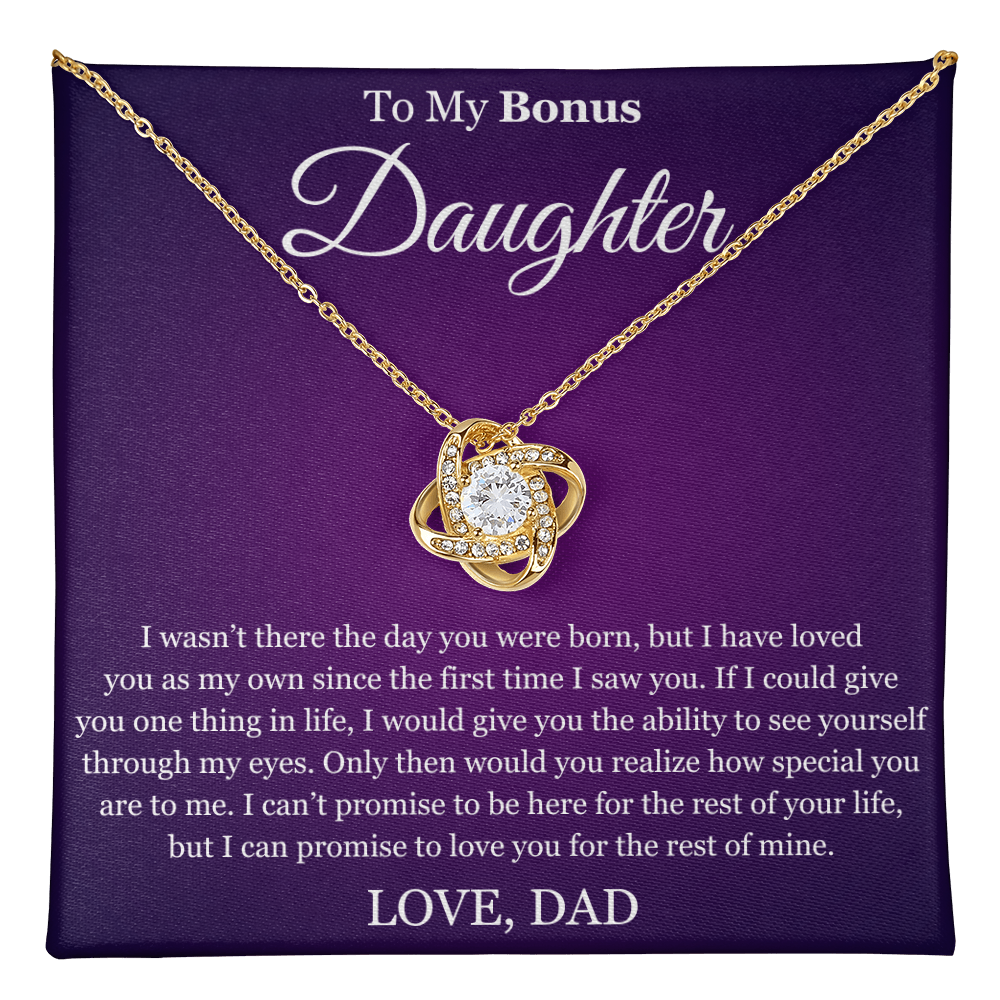Love Knot Necklace - To My Bonus "Special You Are To Me"