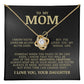 To My Mom "I've Loved You My Whole Life" Love Knot Necklace