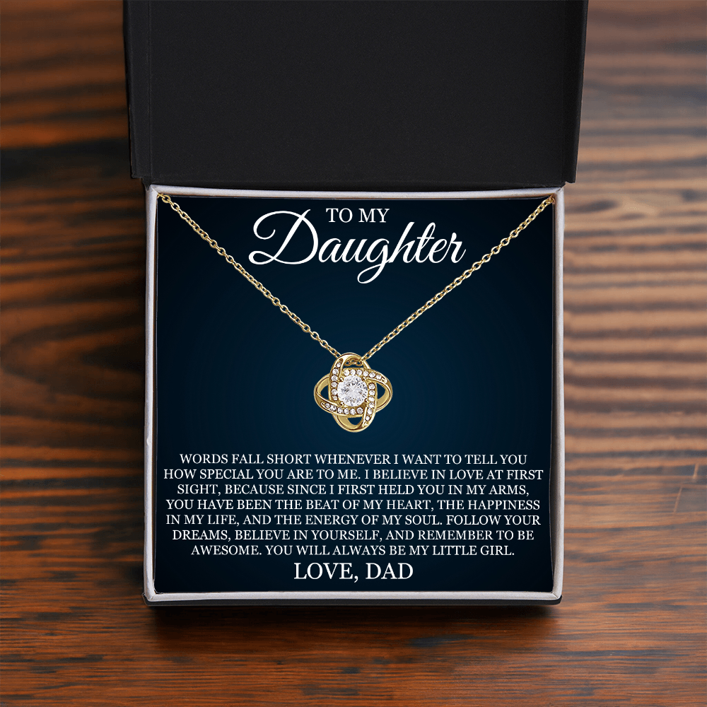 Love Knot Necklace - To My Daughter